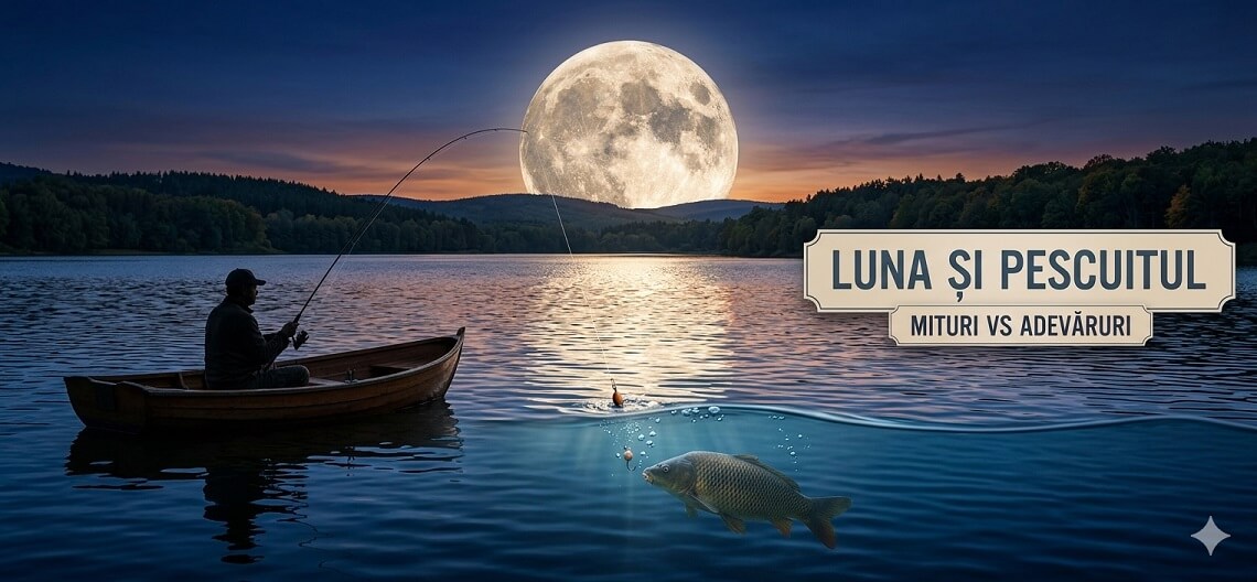 influenta fazelor lunii asupra hrănirii peștilor  - solunar lunar